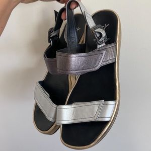 Thierry Rabotin Women's Sandals In Gold/Silver/Pewter
Metallic Leather